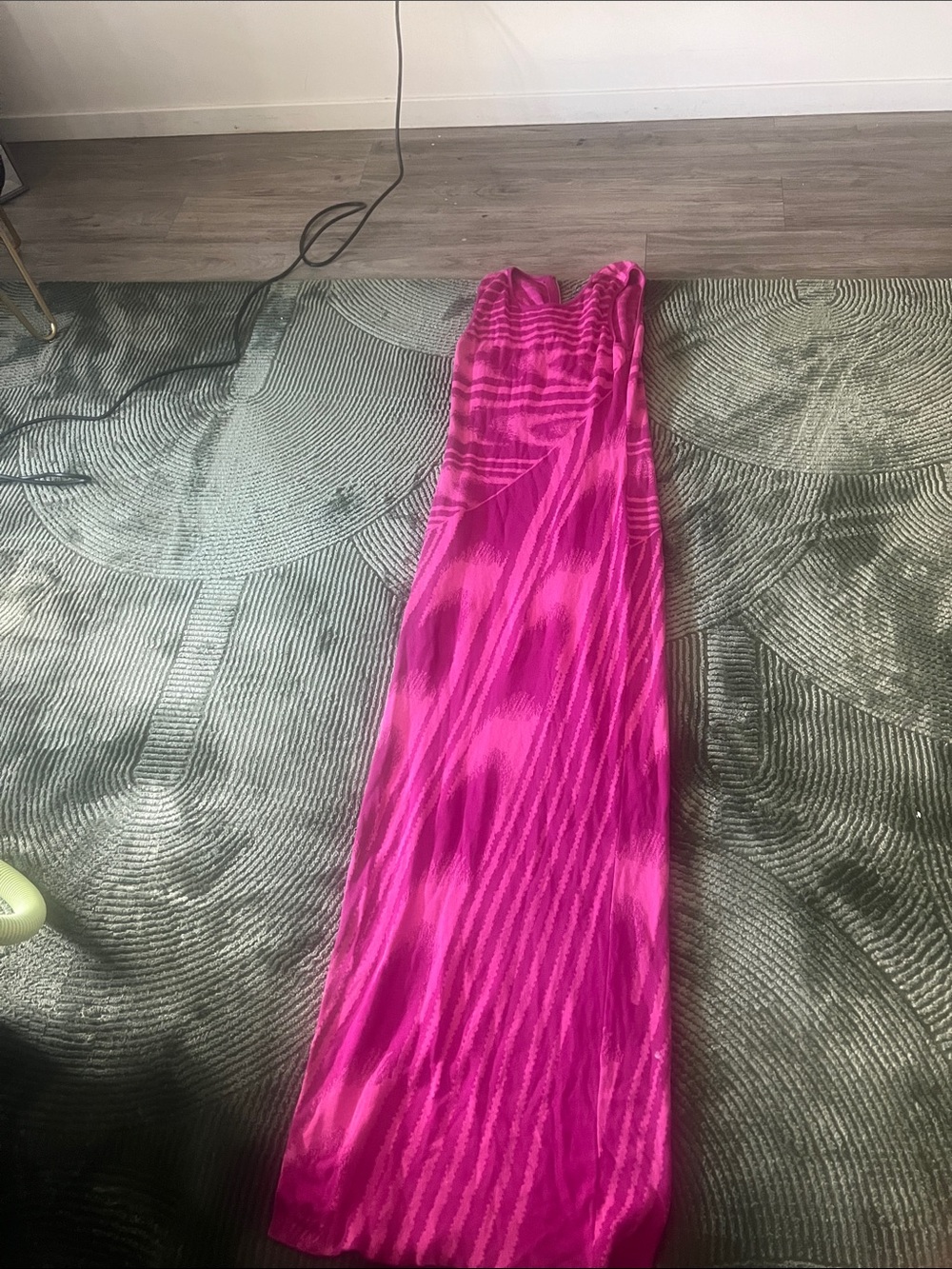 Source Unknown Fuchsia Pink Long Sleeve Maxi Dress